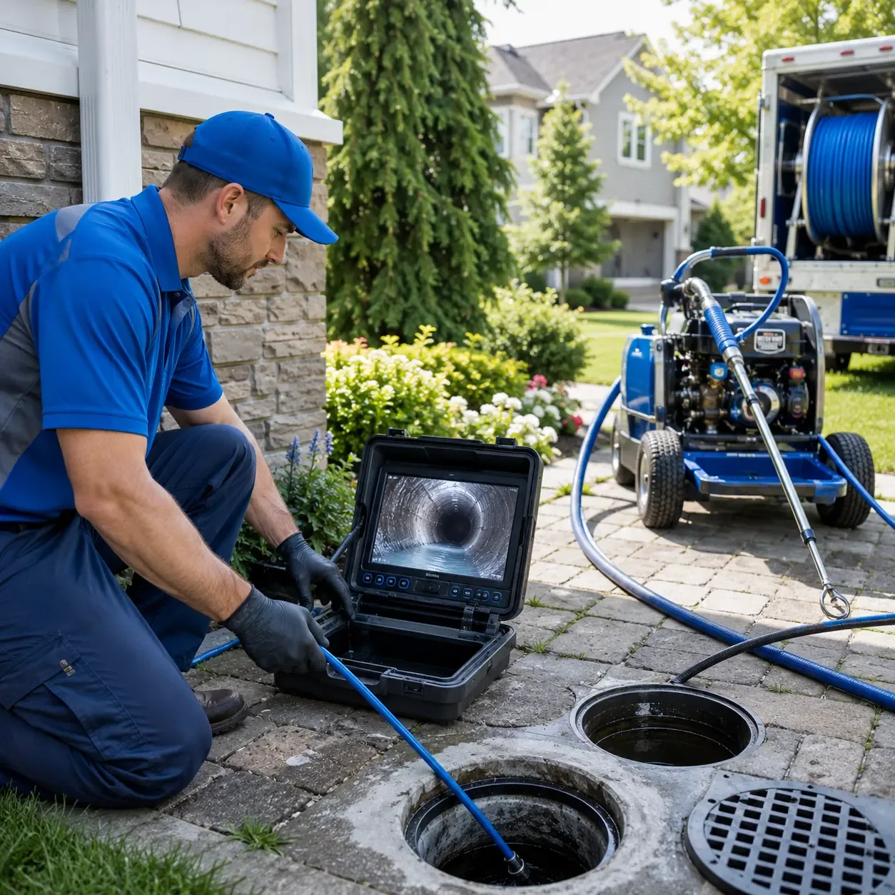 Outdoor drain cleaning professionals serving Vossburg, MS