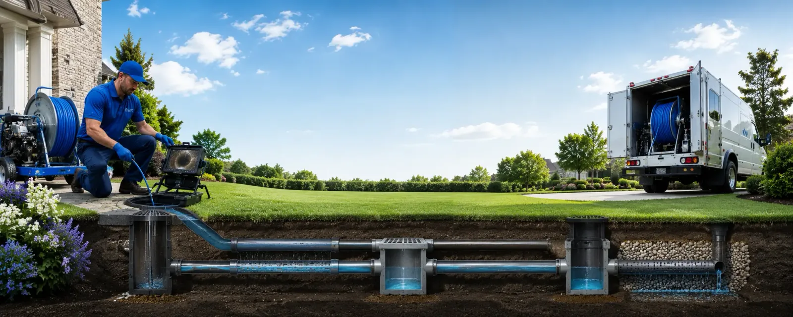 Outdoor drain cleaning information for Vossburg, MS